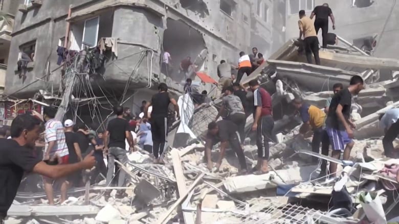 Israel-Hamas war: Images of Gaza devastation; newly released hostage speaks out