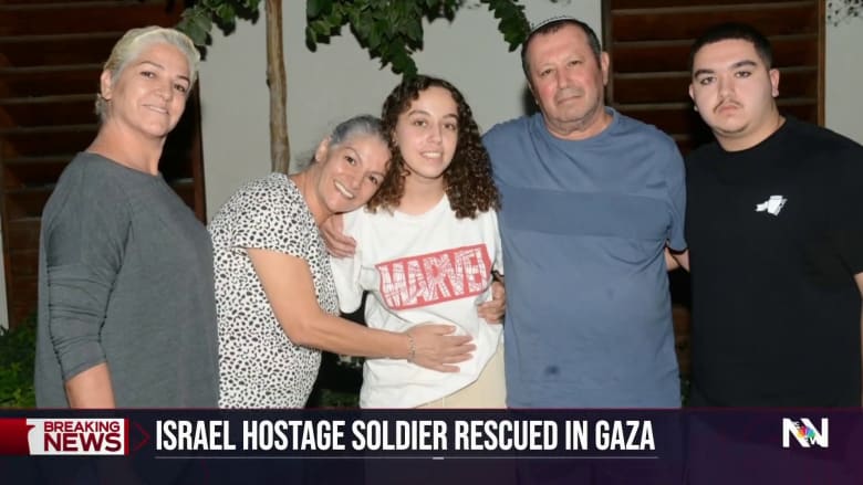 Israeli military rescues hostage held by Hamas during ground offensive