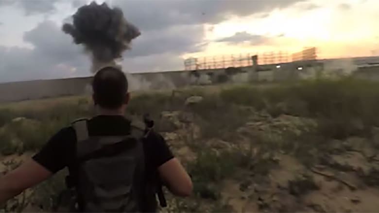 Video shows Hamas militants' attack on Israel-Gaza border