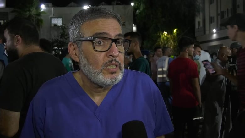 ‘Bodies all over the courtyard’: Medic describes horror of Gaza hospital attack