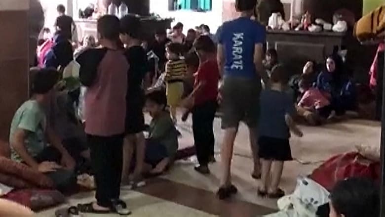 Video shows displaced civilians sheltering in Al-Quds Hospital in Gaza City
