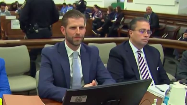 Eric Trump testifies he 'didn't know' about Trump Organization financial statements