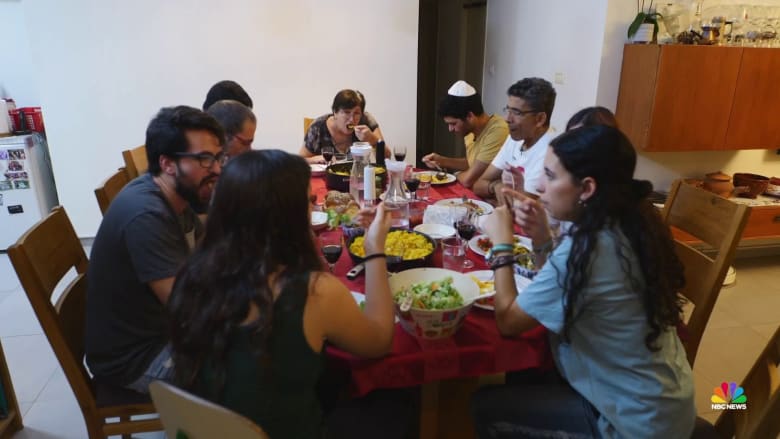 Empty seats at Shabbat dinner for Israeli families after Hamas terror attacks
