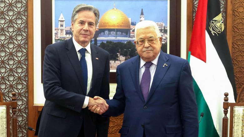 Blinken meets with Palestinian leader in unannounced visit