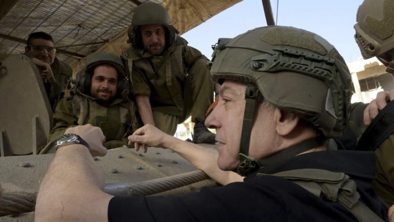 Netanyahu meets with troops inside Gaza Strip