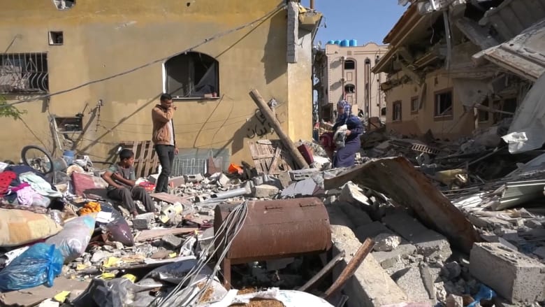 'Dreams up in smoke': Newlyweds return to destroyed home in Gaza amid truce