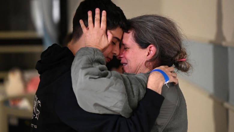 Watch: Emotional reunions between released Israeli hostages and their families