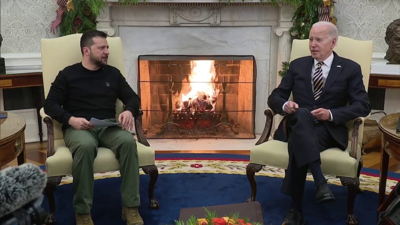 Biden meets with Ukrainian President Zelenskyy at the White House