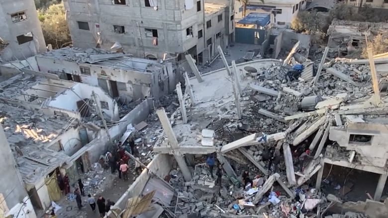 Airstrikes hit refugee camps in central and southern Gaza