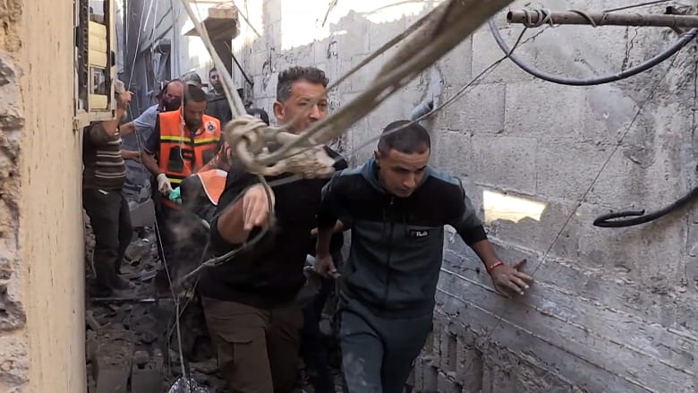 Explosion shatters the crowded alleys of a Khan Younis refugee camp