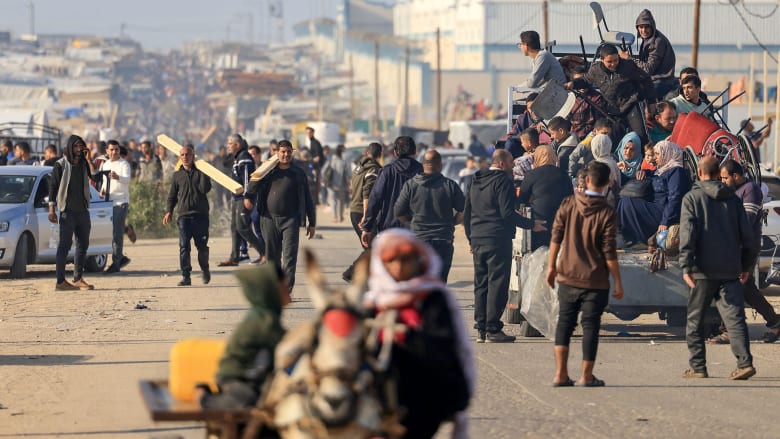 ‘There isn’t any safe space’: Displaced Gazans flee south to Rafah