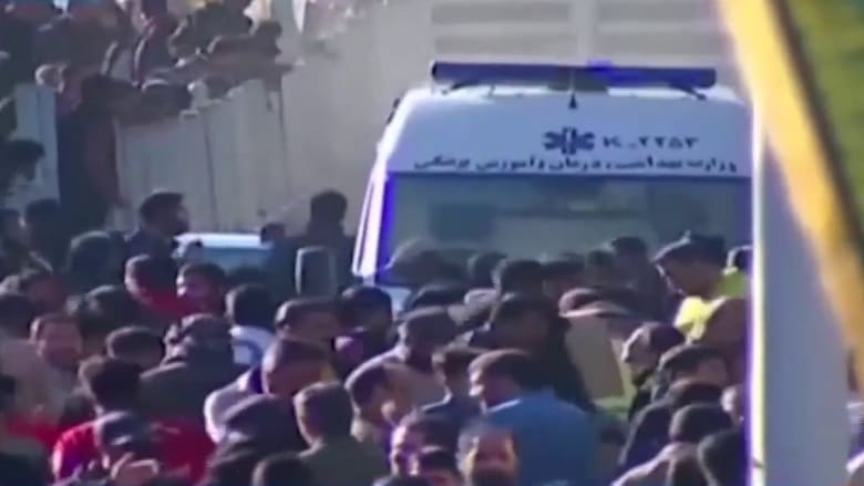 Iranian TV shows chaos after blasts near cemetery where memorial was being held