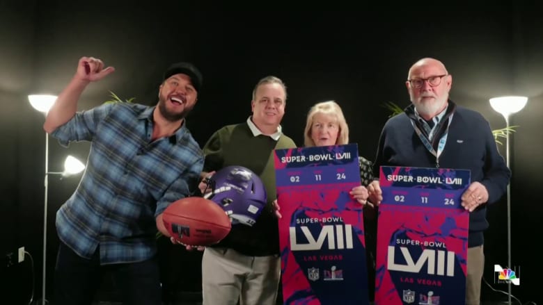 ‘I’m going to Vegas!’: Football fans surprised with tickets to Super Bowl