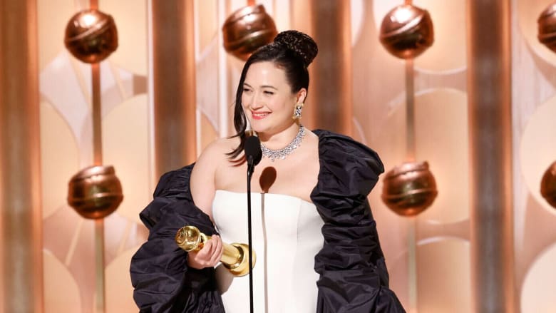 Lily Gladstone says historic Golden Globe win is for "every little rez kid"