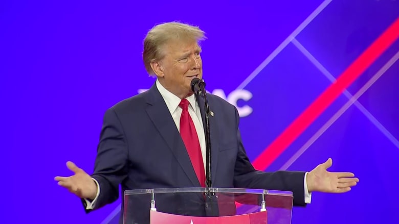Trump talks legal troubles in CPAC remarks