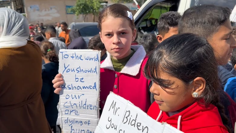 ‘War has robbed us of everything’: Kids protest in Gaza, calling for cease-fire