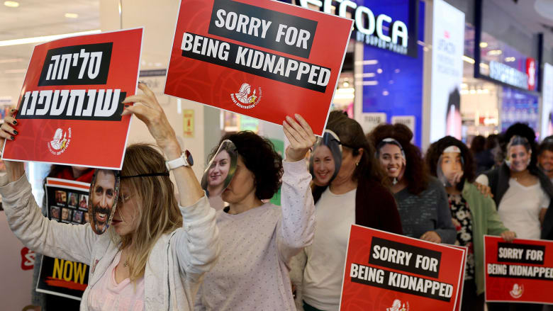 Protesters stage 'die-in' to support families of Israeli hostages held in Gaza