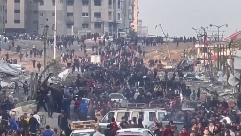 At least 100 killed in attack on crowd waiting for aid in Gaza City
