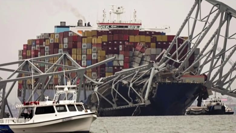 NTSB says 56 containers of hazardous materials were on cargo ship