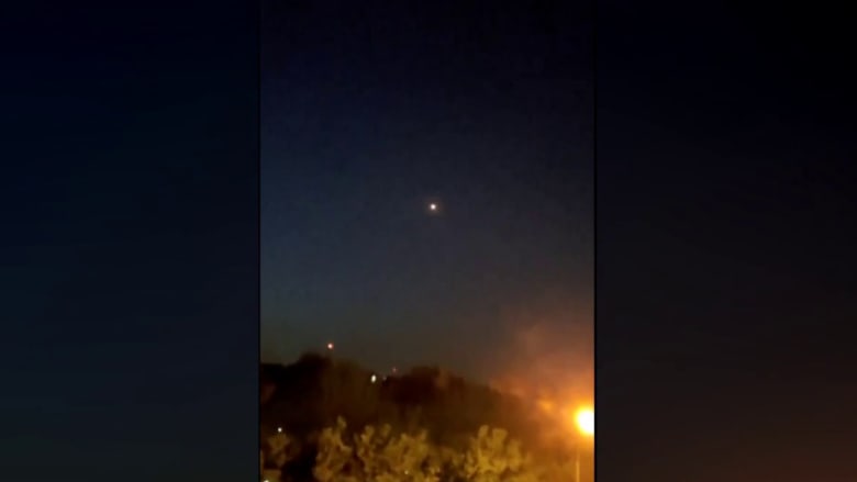 Video appears to show airstrike over Iran