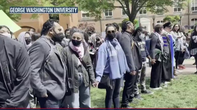 New protests and arrests at colleges nationwide