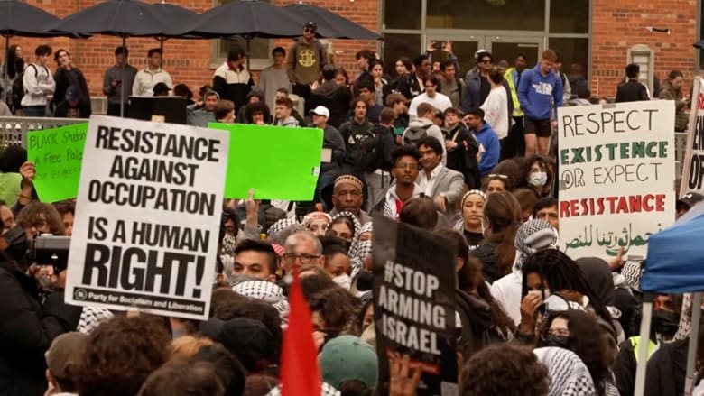 Pro-Palestinian demonstrations grow at George Washington University