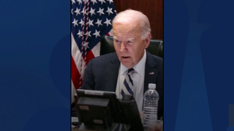 'You're incredible': Biden thanks U.S. fighter squadrons that helped defend Israel