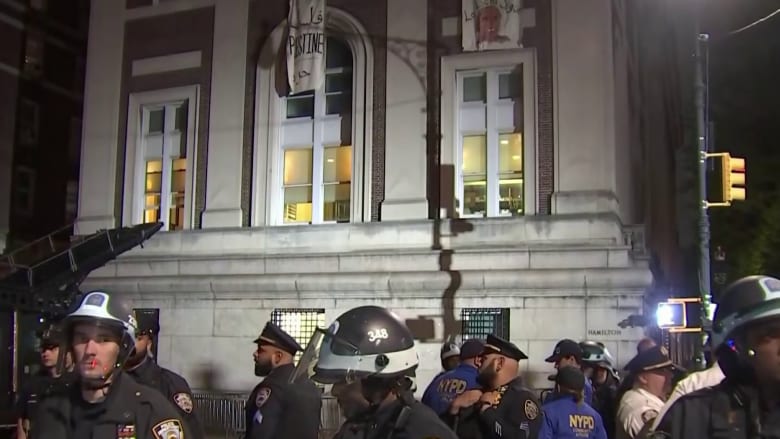 Columbia releases statement saying protesters 'chose to escalate'