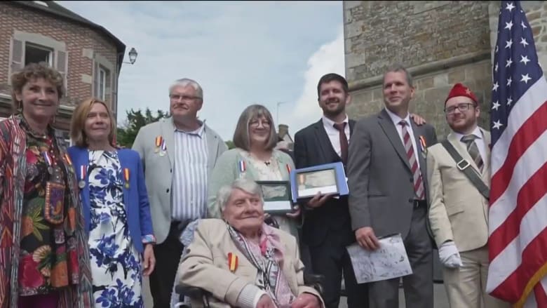 French village honors family of World War II airman who died in combat 