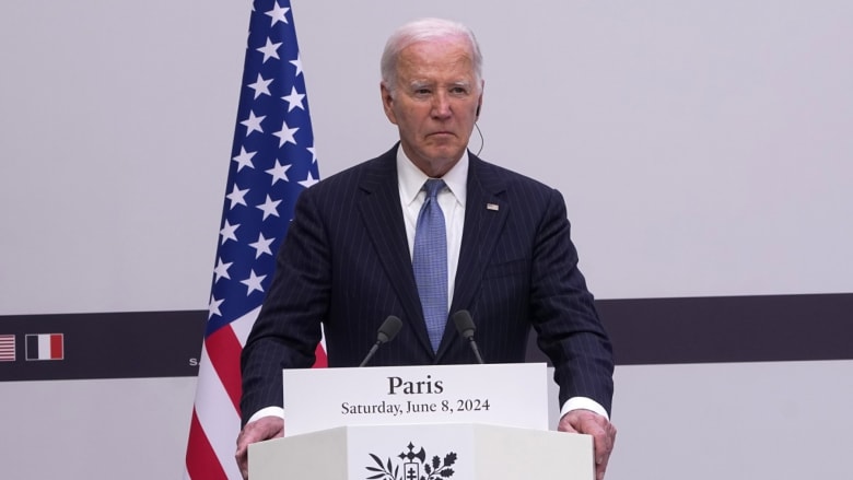 Biden welcomes the freeing of Israeli hostages in remarks in France