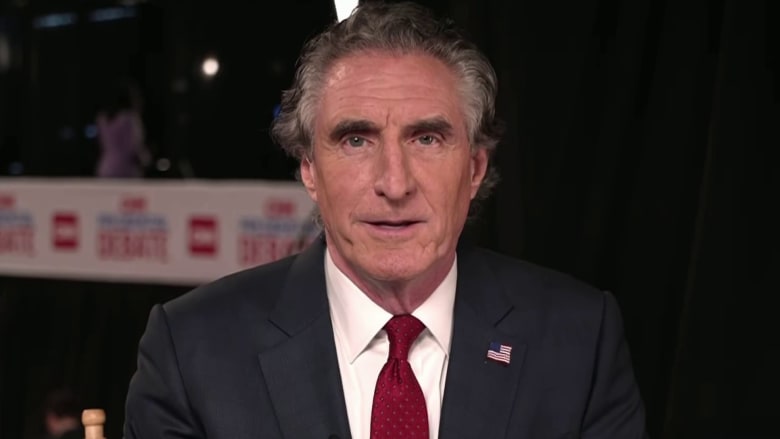 Doug Burgum reacts to Trump's performance during debate