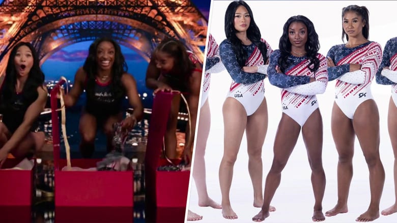 Watch: U.S. women’s gymnastics team unboxes Olympic leotards