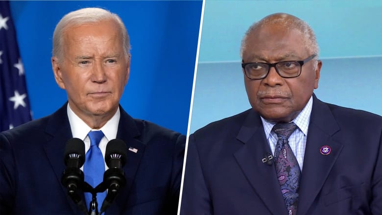 Rep. James Clyburn says he's 'all in' for President Biden