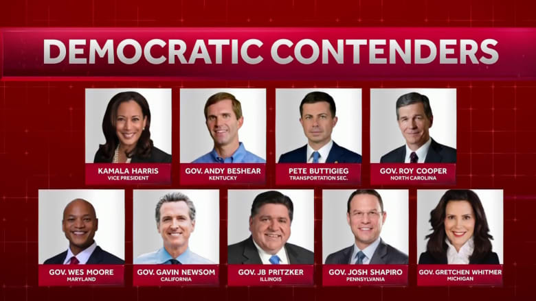 Who are potential contenders to replace Biden in the 2024 race