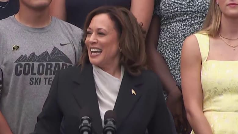 Harris praises Biden's 'unmatched' legacy in first remarks since campaign exit