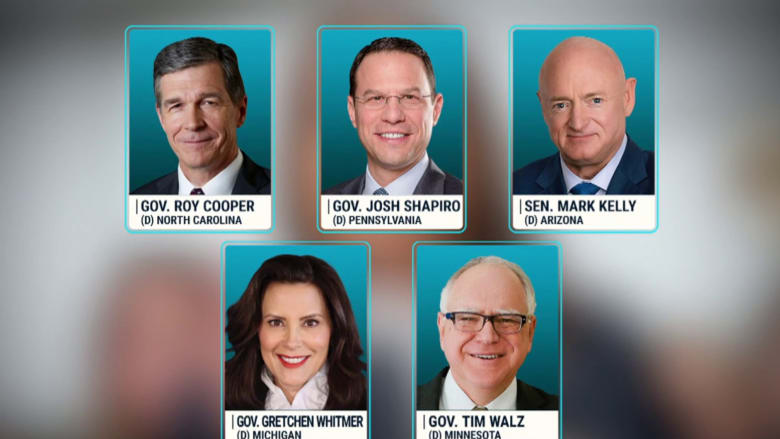 Harris campaign requests vetting materials from five potential VP picks