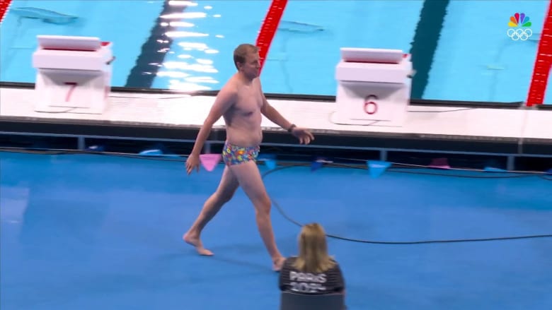 'Bob the Cap Catcher' becomes hero at Olympics swimming heat