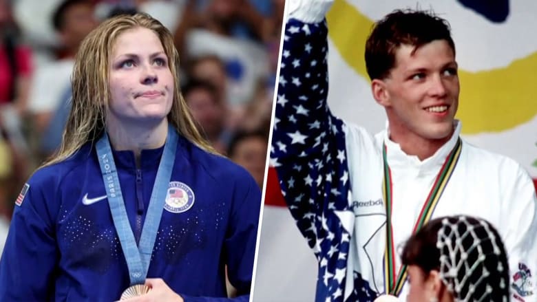 U.S. swimmer Katharine Berkoff wins bronze 32 years after her dad