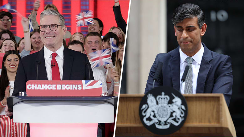 Keir Starmer’s Labour Party wins British election in a landslide
