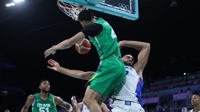 Brazil's Maozinha Pereira puts Rudy Gobert on a poster