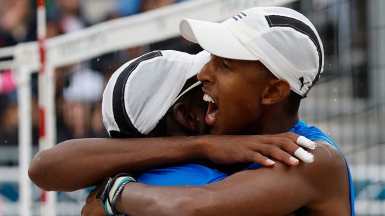 Cuba knocks off U.S. in beach volleyball preliminary play