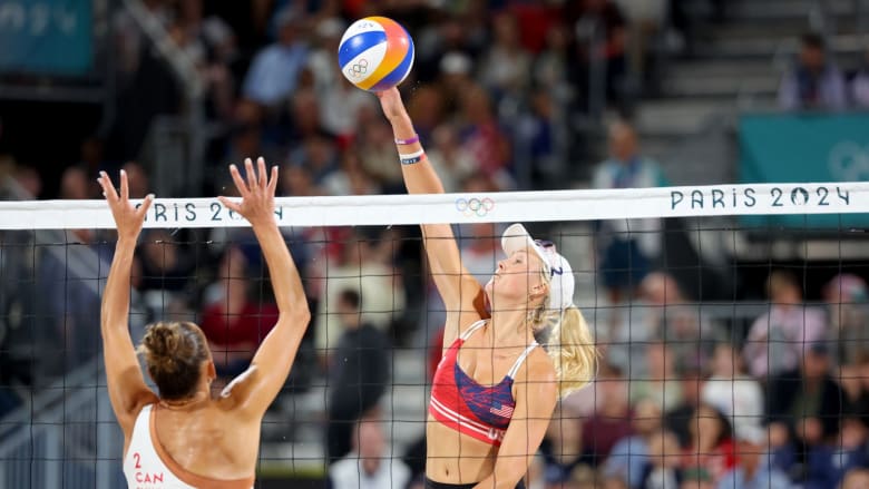 U.S. beats Canada in women's beach volleyball opener