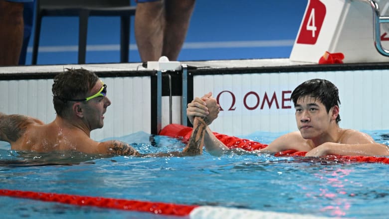 Pan zooms past world record for gold in men's 100m freestyle
