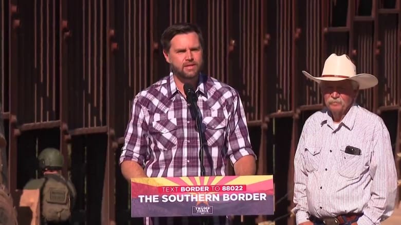 Vance: Harris 'refuses to do her job' at the southern border