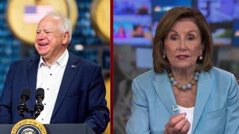 Pelosi on Harris-Walz ticket: ‘Two candidates with vision, with values’