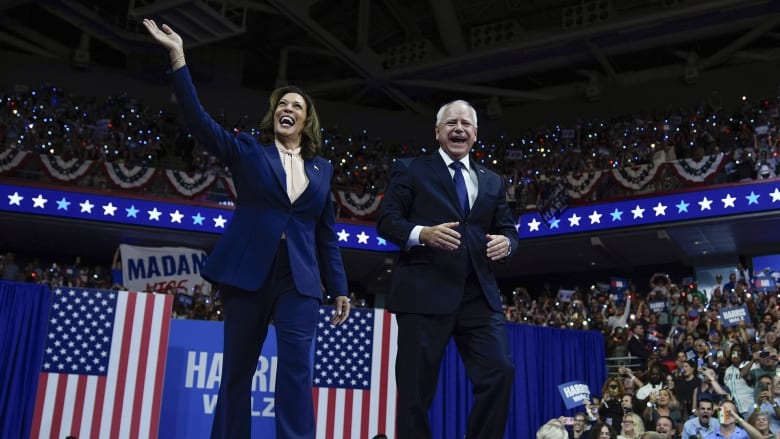 Watch Harris’ and Walz's full remarks at their first campaign rally together