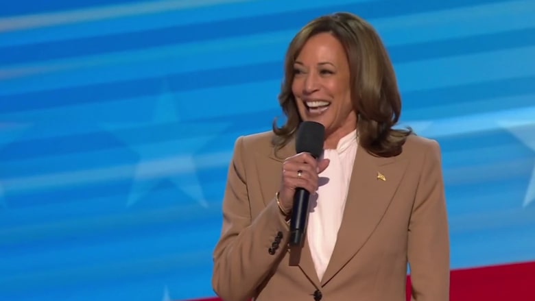 Harris thanks Biden for his 'historic leadership' at the DNC