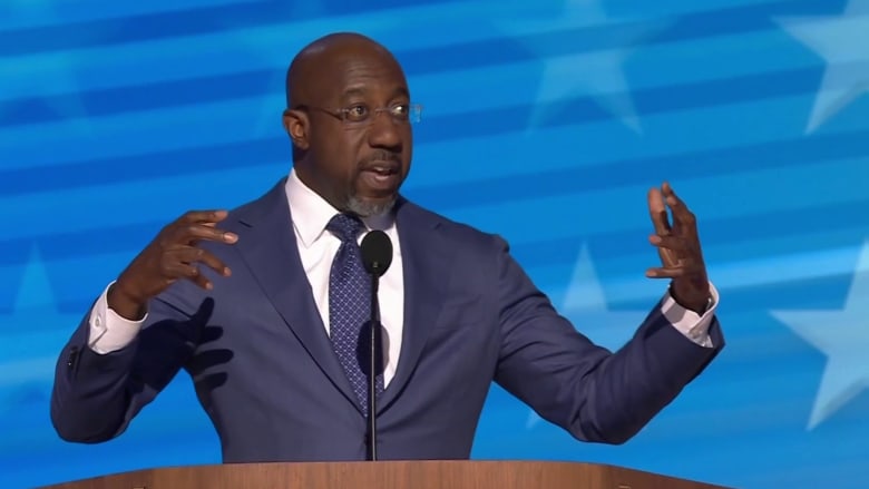 Sen. Warnock at DNC: Trump 'should try reading' the Bible