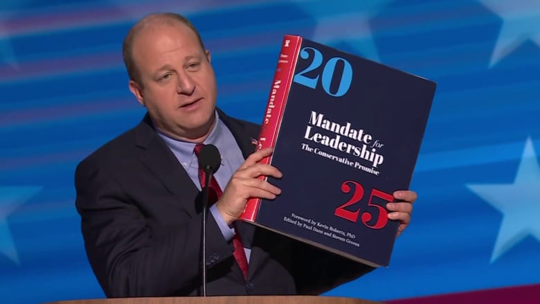 Colorado Gov. Polis slams Project 2025 as Trump's 'road map to ban abortion'