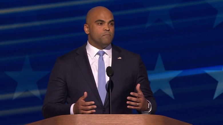 'Elect VP Harris and beat Ted Cruz': Rep. Colin Allred during DNC speech